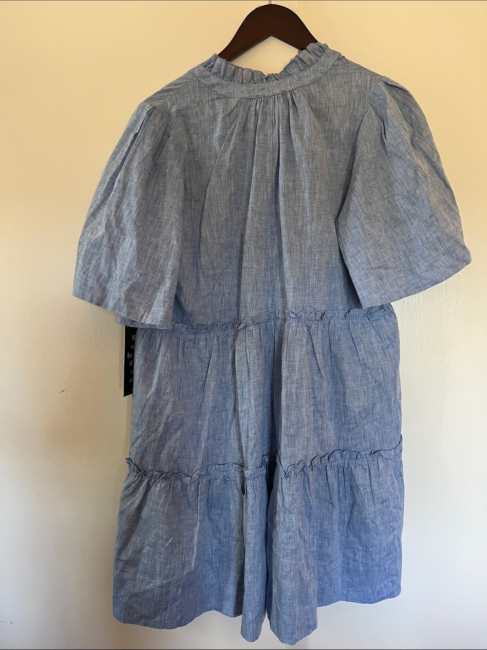 NWT Tuckernuck Light Wash Chambray Tiered Dress - Picture 6 of 6